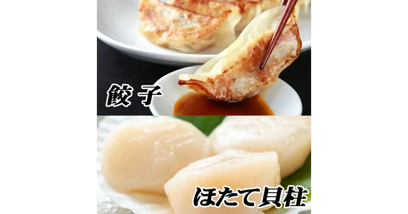 【ふるさと納税】餃子25個×2P、ほたて貝柱500g×1P B-76016