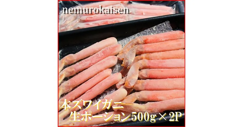 【ふるさと納税】本ズワイガニ生ポーション1kg(500g×2P)(計30本) D-57032