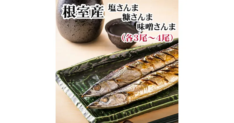 【ふるさと納税】[北海道根室産]味噌さんま・糠さんま・塩さんま(各3〜4尾×1P) G-36006