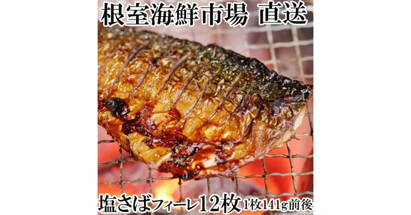 【ふるさと納税】塩さばフィーレ12枚入×1P(計約1.6kg) G-14021