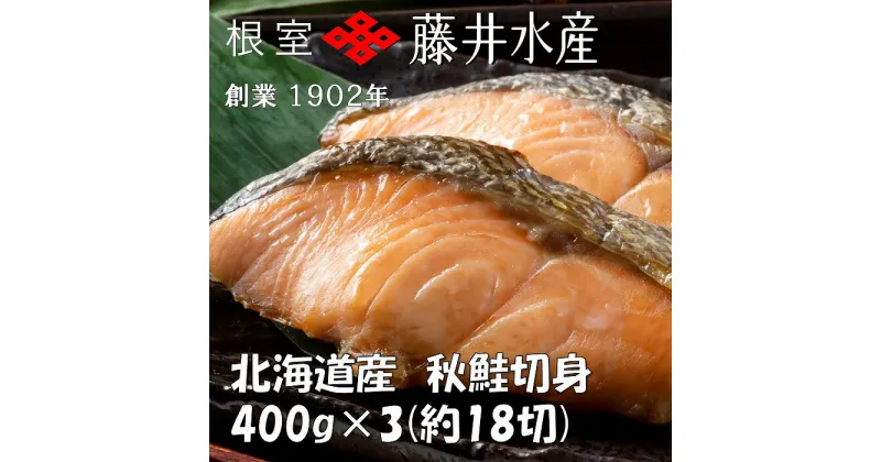 【ふるさと納税】＜鮭匠ふじい＞天然鮭切身(甘塩)400g(約6切)×3P G-42003