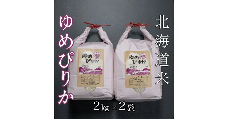 【ふるさと納税】北海道米ゆめぴりか2kg×2袋 B-65033