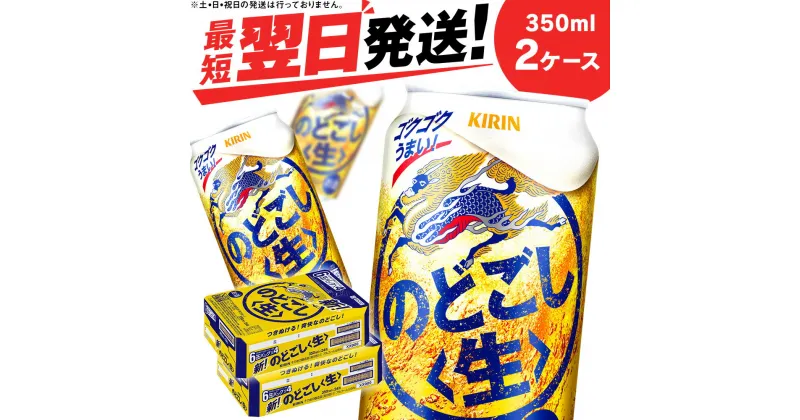 【ふるさと納税】キリンのどごし＜生＞ ＜北海道千歳工場産＞350ml 2ケース北海道 ふるさと納税 ビール お酒 ケース ギフト 酒【北海道千歳市】ビール ギフト のどごし生 麒麟 KIRIN