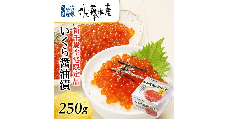 【ふるさと納税】 ＜佐藤水産＞☆新千歳空港限定品☆いくら醤油漬 250g 魚貝類 いくら 魚卵 醤油漬け【北海道千歳市】ギフト ふるさと納税