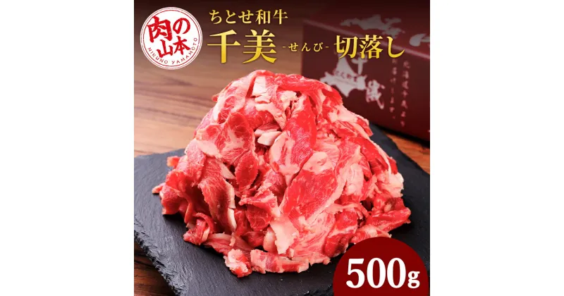 【ふるさと納税】 ちとせ和牛「千美」切落し 500g＜肉の山本＞北海道ふるさと納税 お肉 肉 にく ニク ふるさと納税肉 北海道 千歳市 ギフト 祝い お取り寄せ 牛肉 切落し【北海道千歳市】ギフト ふるさと納税