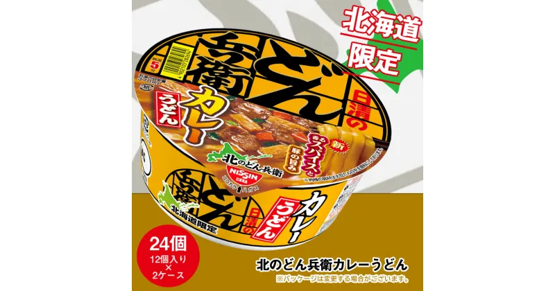 【ふるさと納税】 日清 北のどん兵衛 カレーうどん 北海道仕様24個 うどん インスタントラーメン麺 即席麺 麺類 ラーメン カップ麺 インスタント 麺類 カップラーメン 【北海道千歳市】ギフト ふるさと納税