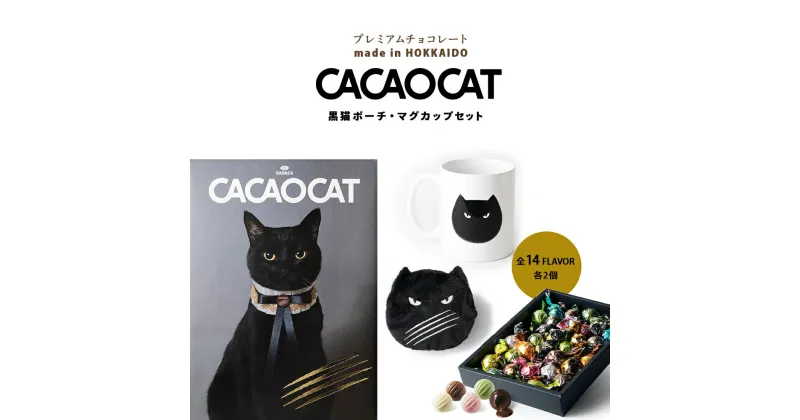 【ふるさと納税】 CACAOCAT黒猫ポーチ・マグカップセットチョコレート チョコ お菓子 スイーツ セット ミックス ポーチ マグカップ 北海道ふるさと納税 ふるさと納税 北海道 千歳市 【北海道千歳市】ギフト ふるさと納税