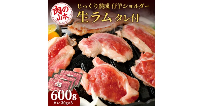 【ふるさと納税】生ラム （冷凍）タレ付 600g＜肉の山本＞ ラム肉 羊肉 ジンギスカン タレ ラム 鍋 【北海道千歳市】ギフト ふるさと納税