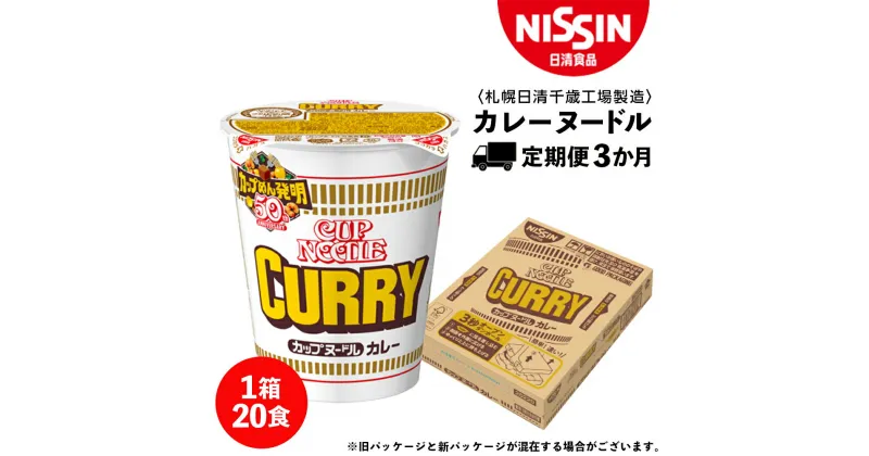 【ふるさと納税】 【定期便3か月】日清 カレーヌ－ドル★1箱（20食入）ラーメン麺 即席麺 麺類 ラーメン カップ麺 インスタント 麺類 カップラーメン ギフト ふるさと納税 麺類 ラーメン お楽しみ