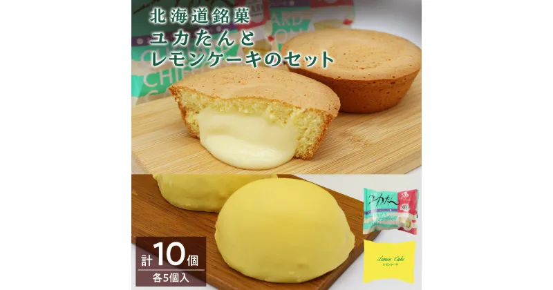 【ふるさと納税】北海道銘菓ユカたんとレモンケーキのセット（ユカたん1個75g×5個入り・レモンケーキ1個45g×5個入り）カスタード シフォンケーキ お菓子 洋菓子 食べ比べ北海道ふるさと納税 ふるさと納税 【北海道千歳市】ギフト ふるさと納税