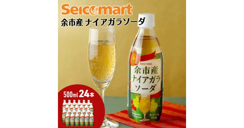 【ふるさと納税】期間限定 セコマ ナイアガラソーダ 500ml 24本 1ケース 北海道 千歳製造 飲料 炭酸 ペットボトル ナイアガラ ぶどう 微炭酸 セイコーマート 千歳 北海道北海道ふるさと納税 ふるさと納税 【北海道千歳市】ギフト ふるさと納税