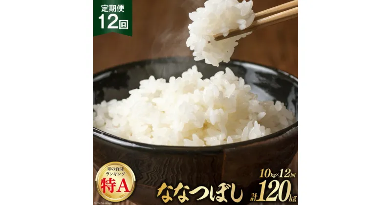 【ふるさと納税】12回 定期便 JA新すながわ産 ななつぼし 10kg×12回 総計120kg [ホクレン商事 北海道 砂川市 12260665] レビューキャンペーン