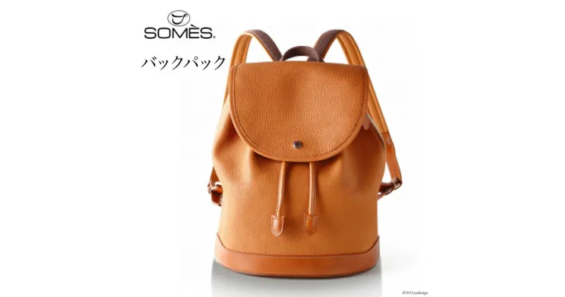 【ふるさと納税】[RE-07] SOMES　RE-07バックパック（キャメル）　革　革製品　革鞄　革バッグ　鞄　バッグ　バックパック　リュック [012260105] レビューキャンペーン