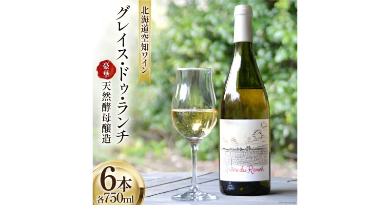 【ふるさと納税】ワイン 白 辛口 空知ワイン 「グレイス・ドゥ・ランチ」 750ml 6本 [東豊沼高橋農場 北海道 砂川市 12260353] 白ワイン 酒 レビューキャンペーン