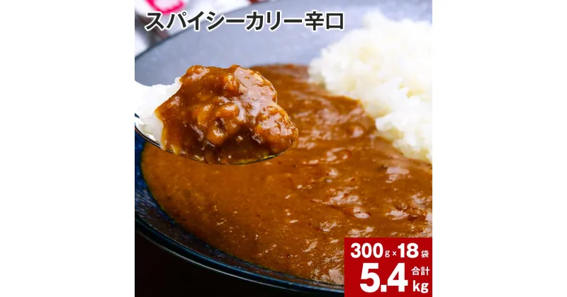 【ふるさと納税】 スパイシーカリー 辛口 レトルト 300g×18袋 レトルトカレー カレーソース カレー 玉ねぎ 旨み コク カレーライス アレンジ 職人 煮込み ピリ辛 簡単 お手軽 ボリュームたっぷり 北海道 深川市