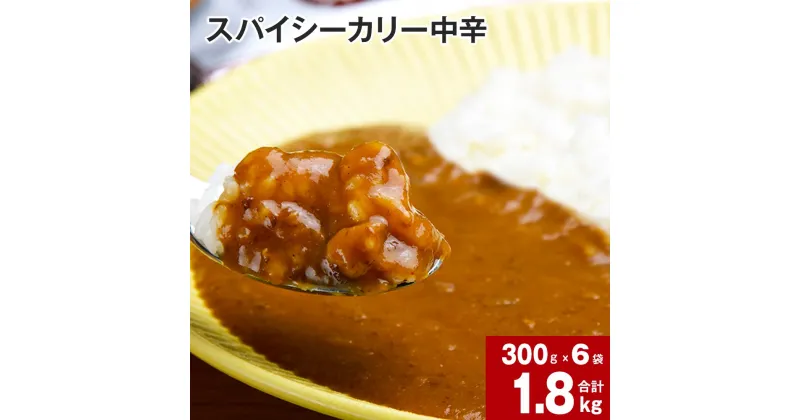 【ふるさと納税】 スパイシーカリー 中辛 レトルト 300g×6袋 レトルトカレー カレーソース カレー 玉ねぎ 旨み コク カレーライス アレンジ 職人 煮込み ピリ辛 簡単 お手軽 ボリュームたっぷり 北海道 深川市