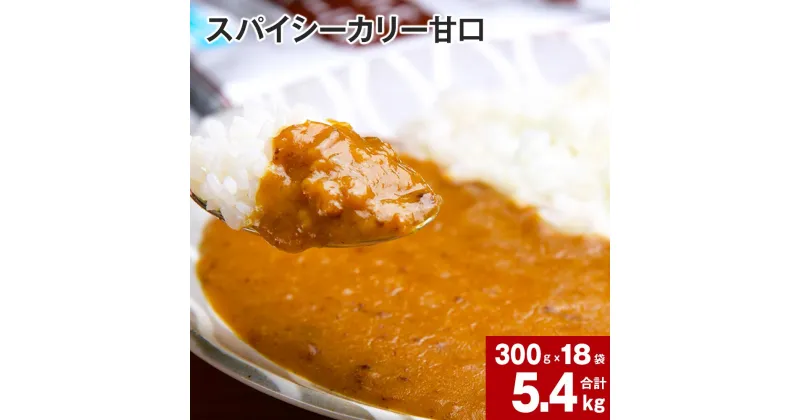 【ふるさと納税】 スパイシーカリー 甘口 レトルト 300g×18袋 レトルトカレー カレーソース カレー 玉ねぎ 旨み コク カレーライス アレンジ 職人 煮込み ピリ辛 簡単 お手軽 ボリュームたっぷり 北海道 深川市