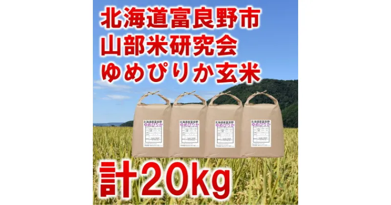 【ふるさと納税】◆玄米◆【特A受賞米】北海道富良野市産ゆめぴりか　5kg×4袋【1339595】