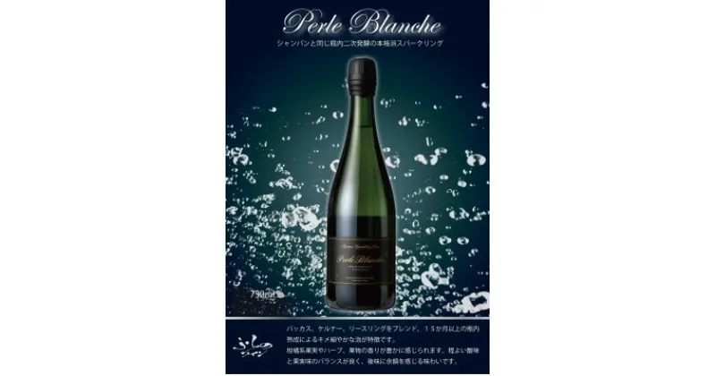 【ふるさと納税】ふらのワイン　ふらのスパークリングワイン　ぺルル・ブランシュ 750ml【1377260】