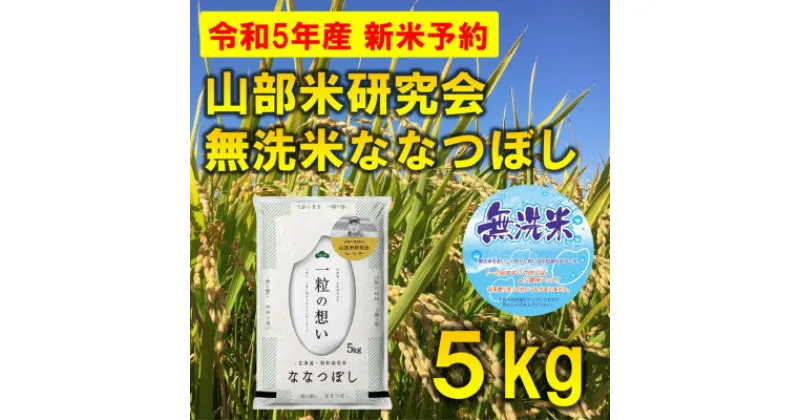 【ふるさと納税】◆無洗米◆【特A受賞米】北海道富良野市産ななつぼし　精米5kg【1399330】