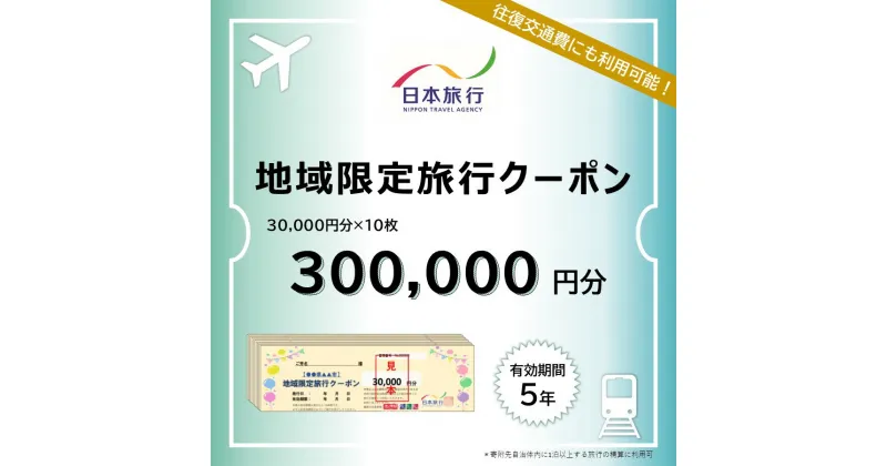 【ふるさと納税】北海道登別市　日本旅行　地域限定旅行クーポン 300,000円分　【旅行 チケット 宿泊券 高額 登別市】