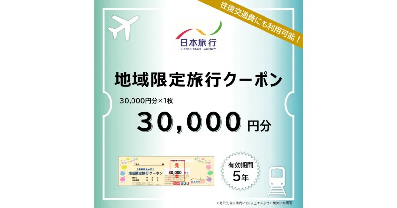 【ふるさと納税】北海道登別市　日本旅行　地域限定旅行クーポン 30,000円分　【旅行 チケット 宿泊券 高額 登別市】