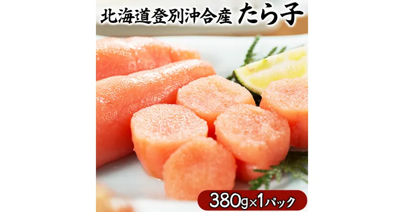 【ふるさと納税】北海道登別沖合産 たら子(380g) 送料無料 海産物 たらこ タラコ 魚介類 登別産 海の幸 つまみ ご飯のお供 珍味 酒の肴