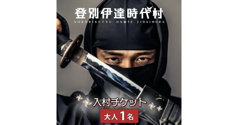 【ふるさと納税】登別伊達時代村 入村チケット 大人1名　チケット 北海道 観光 旅行 遊び 日帰り 子連れ 家族 テーマパーク 忍者 侍 花魁 着付け 着物 浴衣 写真 撮影