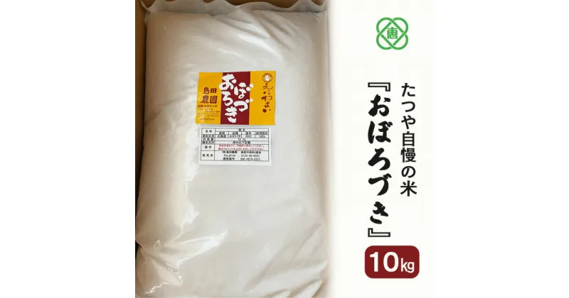 【ふるさと納税】令和6年度産【北海道産】たつや自慢の米『おぼろづき』 米 お米 おぼろづき 10kg ふるさと納税 北海道 恵庭市 恵庭【35001401】