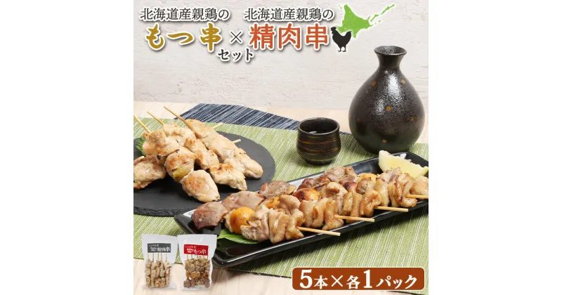 【ふるさと納税】もつ串 鳥精肉串 各5本 計10本 オンライン 申請 ふるさと納税 北海道 恵庭 モツ串 モツ 鶏もつ やきとり 焼き鳥 鶏肉 炭火焼き 惣菜 おかず おつまみ 居酒屋 家呑み 簡単調理 時短 冷凍 恵庭市【810009】